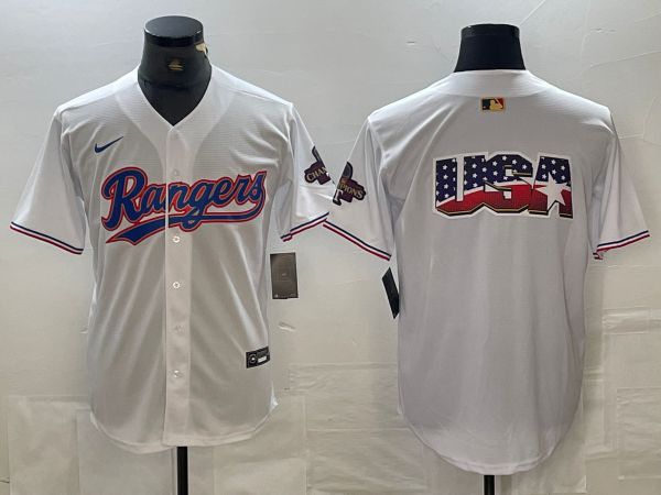 Men Texas Rangers Blank White Game Nike 2024 MLB Jersey style 5->texas rangers->MLB Jersey